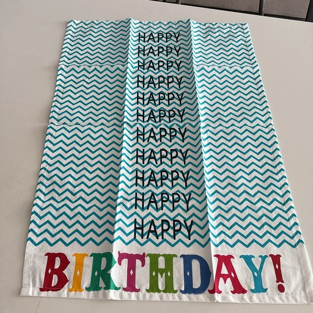 Decorative Happy Birthday Hand Towel